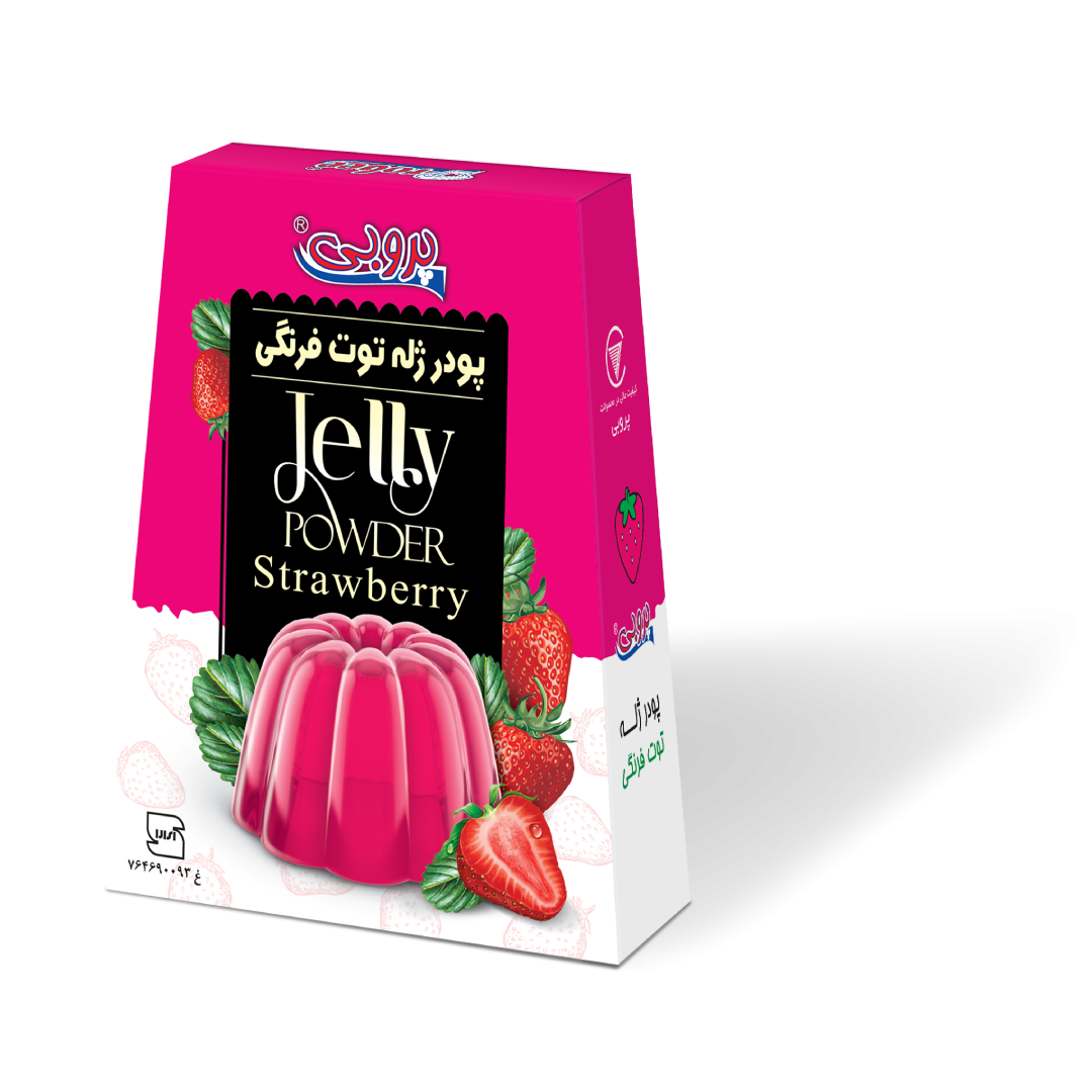 پودر ژله توت فرنگی